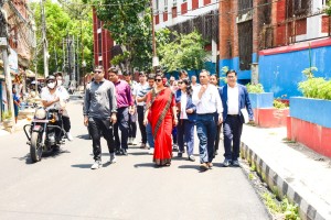 पूर्वाधार सुधार गरेर काठमाडौंका सडकलाई धुलोरहित बनाउने कार्यक्रम कार्यान्वयन हुँदै