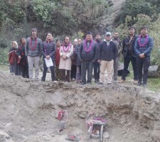 अन्नपूर्ण गाउँपालिका–७ महभिरमा वडा कार्यालयको भवन निर्माण सुरु