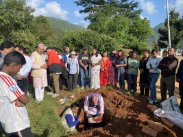 दक्षिणकाली नगरपालिकाको प्रशासकीय भवन निर्माणका लागि शिलान्यास 