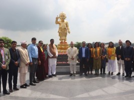 भारतीय प्रधानन्यायाधीश गवईद्वारा लुम्बिनी भ्रमण, गुरुयोजना र विकासको गतिबारे लिए चासो