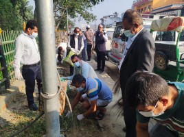 लुम्बिनी साँस्कृतिक नगरपालिकामा सरसफाइ अभियान सुरु
