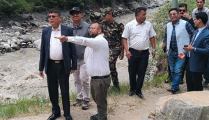 मन्त्री दाहालद्वारा गल्छी–त्रिशुली–मैलुङ स्याफ्रुबेसी –रसुवागढी सडकको स्थलगत निरीक्षण 