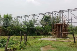 ९६ मिटर लम्बाइको मल्टीट्रष्ट पुल निर्माण कार्य अन्तिम चरणमा