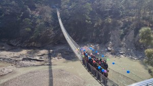महाकालीमा नेपाल–भारत जोड्ने २ झोलुंगे पुलको उद्घाटन