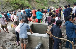 पकुवा खोलामा दुई खानेपानी ट्याङ्की निर्माण