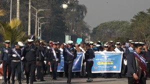 काठमाडौंमा ट्राफिक सप्ताहको उद्घाटन, सडक पूर्वाधार पुनःनिर्माण नभएकोप्रति चिन्ता