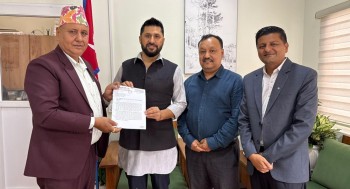 नारायणी नदी नियन्त्रणका लागि पहल गर्न रवि लामिछानेलाई व्यवसायीको आग्रह