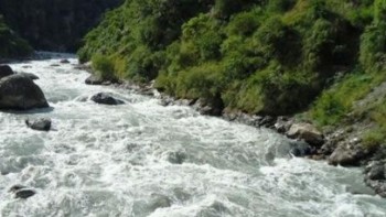 म्याग्दी नदी किनारमा साढे एक करोड लागतमा ग्याबियन पर्खाल निर्माण हुँदै