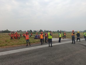 विराटनगर विमानस्थलमा ‘फूल स्केल एक्सरसाइज’, दुर्घटनापछिको उद्धार प्रणालीको परीक्षण