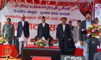 भरतपुरमा नवनिर्मित पुलचोक–गोन्द्राङ ६ लेनको सडक उद्घाटन 