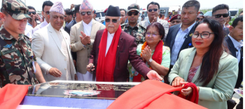 प्रधानमन्त्री ओलीद्वारा गौरादह नगर अस्पतालको शिलान्यास