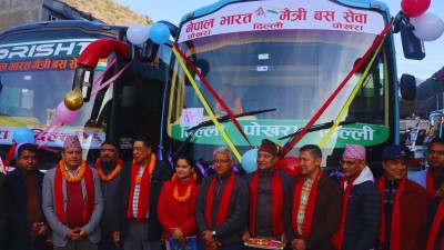 म्याग्दीको सदरमुकाम बेनीदेखि भारतको दिल्ली बस सेवा सुरु