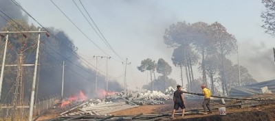 विरबास सबस्टेशनमा आगलागी