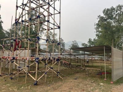 हेटौँडास्थित टिसिएनको चौरमा कृषि तथा पर्यटन महोत्सवको तयारी तीव्र