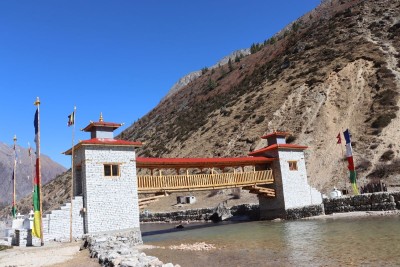 मुगुको मुगमकार्मारोङ गाउँपालिकामा ‘चिटिम शैली’ को पुल निर्माण, अध्यक्ष लामाले गरे उद्घाटन