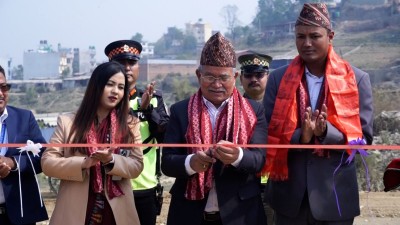 ललितपुर महानगरले निर्माण गरेको नख्खु खोला पुलको उद्घाटन