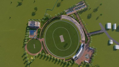 निर्माणाधीन एक्ट्राटेक रंगशालामा फ्लडलाइट जडानको सम्झौता