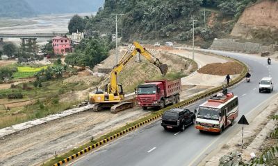 भाँसिएको चार महिनापछि मुग्लिन–पोखरा सडक मर्मत सुरु