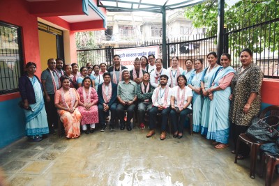 महानगरका प्रवक्ता नवीन मानन्धरद्वारा स्वास्थ्य केन्द्र भवनको उद्घाटन