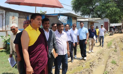 उपाध्यक्ष लामाद्वारा लुम्बिनी गुरुयोजनाका निर्माणाधीन क्षेत्रको निरीक्षण