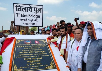 तिलावे नदीमा निर्माण गरिएको पक्की पुलको उद्घाटन