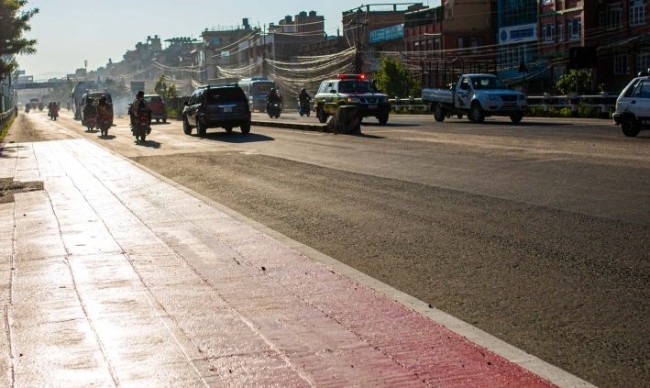 सूर्यविनायक–रत्नपार्क द्रुत बस सेवा संचालन गर्न छुट्टै रङको लेन निर्माण