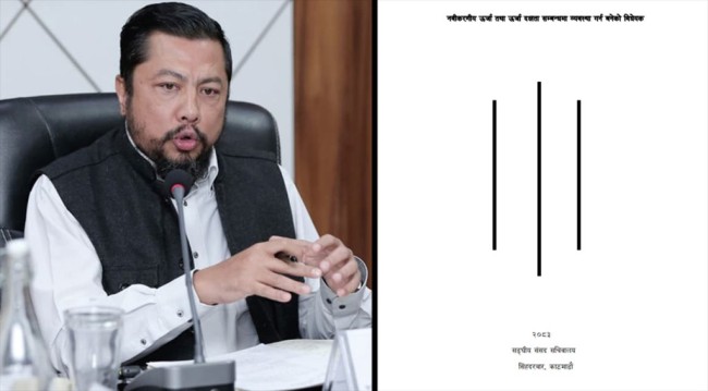 नवीकरणीय ऊर्जा तथा ऊर्जा दक्षता विधेयक संसद्मा दर्ता