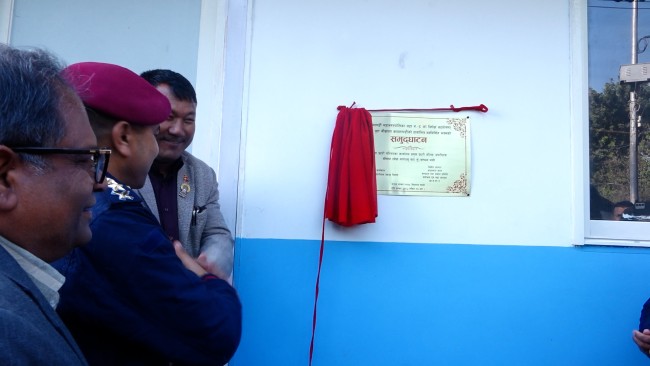 प्रहरी वृत गौशलाको नवनिर्मित भवनको उद्घाटन 