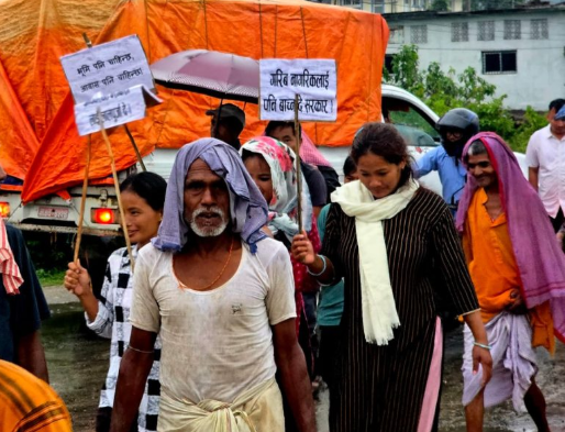 सर्लाहीका सुकुम्बासी पनि आन्दोलित, सरकारविरुद्ध नाराबाजी