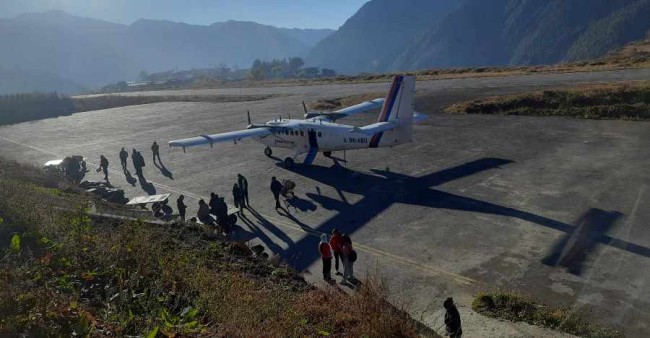 इन्जिन स्टार्ट नभएपछि नेपाल एयरलाइन्सको जहाज सिमकोटमै रोकियो