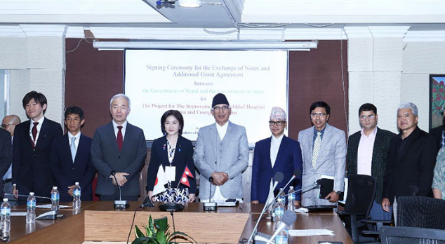 धुलिखेल अस्पताल सुधार परियोजनाका लागि जापानले ५ अर्ब अनुदान दिने