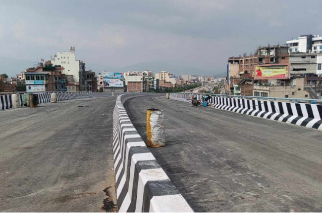 ग्वार्को फ्लाई ओभरको निर्माण सम्पन्न, केही दिनमा यातायात सञ्चालन हुने