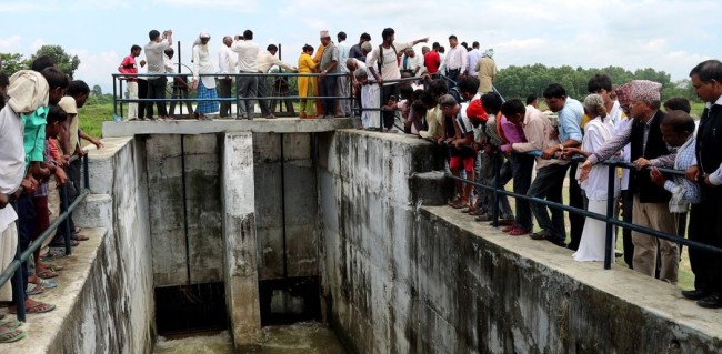 कञ्चन बाँध सिंचाई आयोजनाको उद्घाटन, ५ हजार बिघा खेतमा सिंचाई पुग्ने