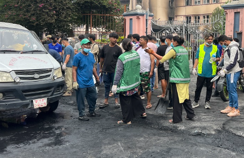 काठमाडौंमा सरसफाइमा जुटे ‘जेनजी’