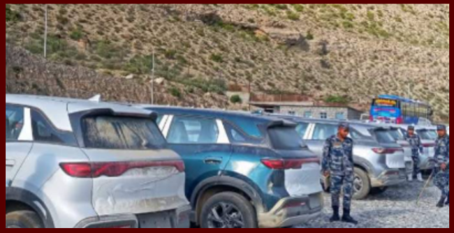 ७७४ वटा बीवाईडी गाडी सशस्त्र प्रहरीको नियन्त्रणमा