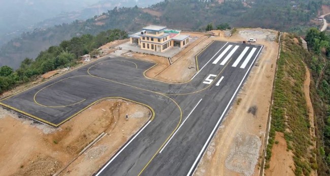 रेसुङ्गा विमानस्थलको निर्माण कार्य अन्तिम चरणमा