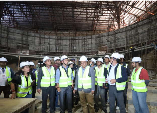 निर्धारित समयमै नयाँ संसद् भवन निर्माण गर्न मन्त्री घिसिङको निर्देशन