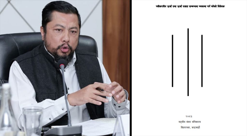 नवीकरणीय ऊर्जा तथा ऊर्जा दक्षता विधेयक संसद्मा दर्ता