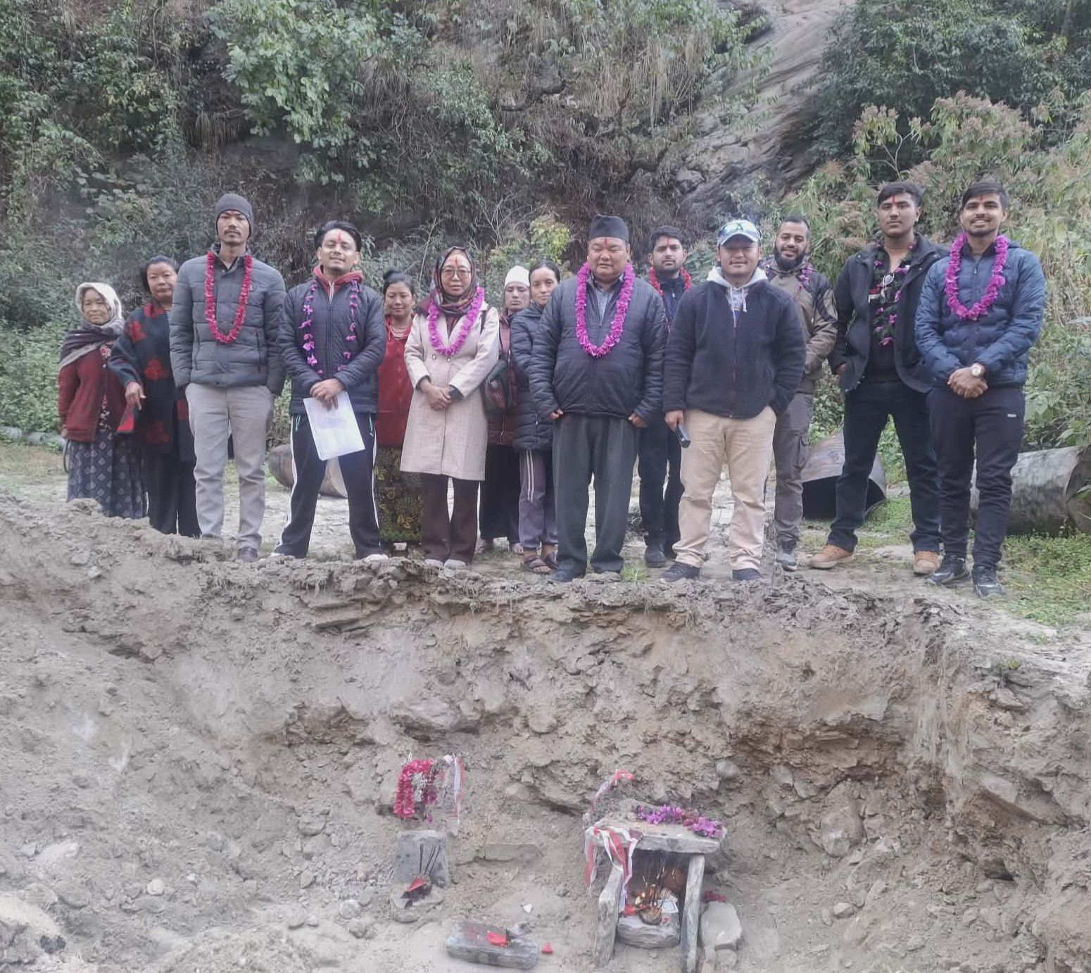 अन्नपूर्ण गाउँपालिका–७ महभिरमा वडा कार्यालयको भवन निर्माण सुरु