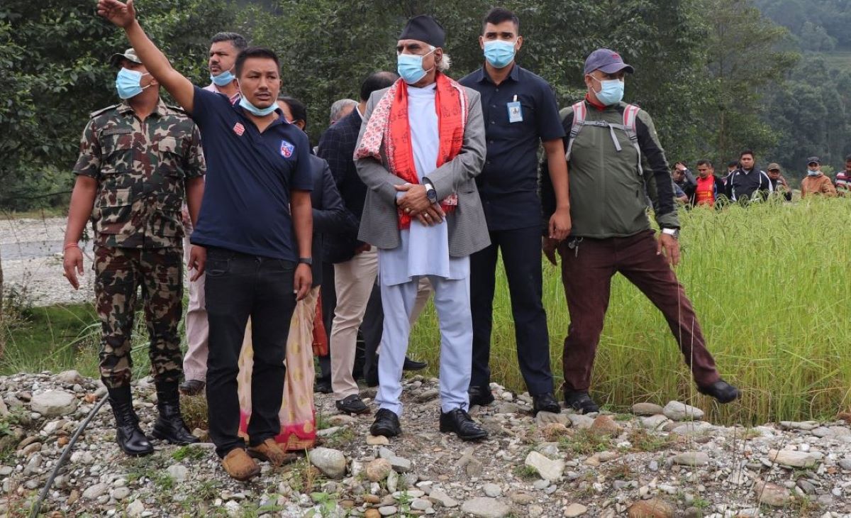 मुख्यमन्त्री पोखरेलद्वारा एन्फा टेक्निकल सेन्टर निर्माणस्थलको अवलोकन