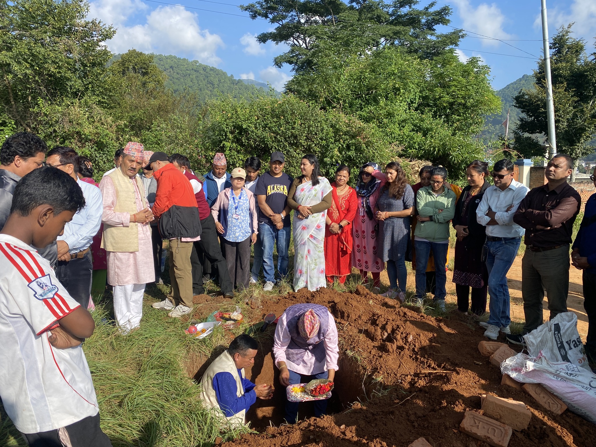 दक्षिणकाली नगरपालिकाको प्रशासकीय भवन निर्माणका लागि शिलान्यास 