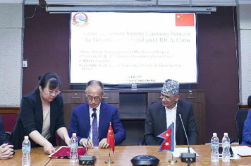 भोटेकोशीको बाढीले क्षति पुर्याएको भौतिक संरचना पुनर्निर्माणमा चीनले सहयोग गर्ने 