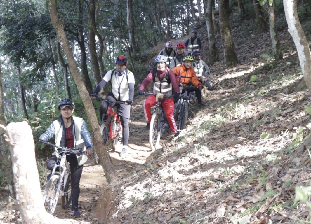 काठमाडौंमै बन्यो साहसिक साइकल ट्रेल, २० लाख डलर खर्च गरिने