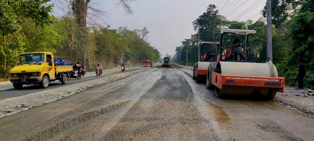 धरान–इटहरी सडक निर्माण सुस्त हुँदा दुर्घटना बढ्दो