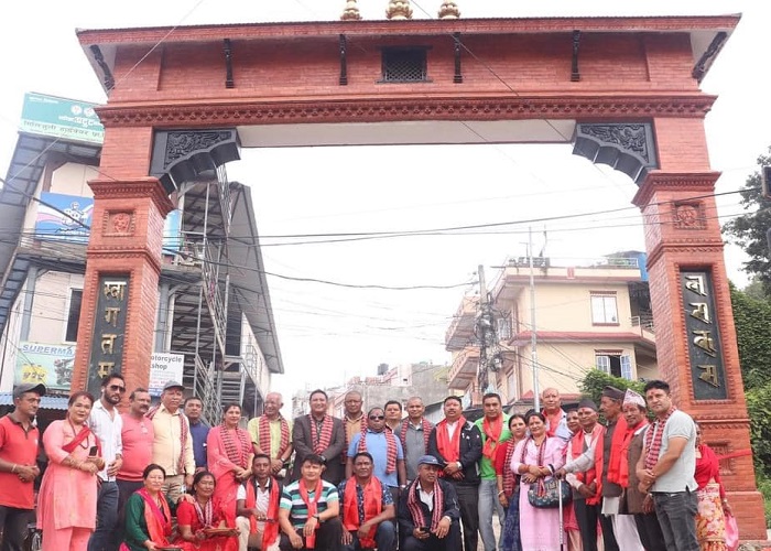 तारकेश्वर नगर प्रमुखद्वारा धर्मस्थली प्रवेशद्वारको उद्घाटन