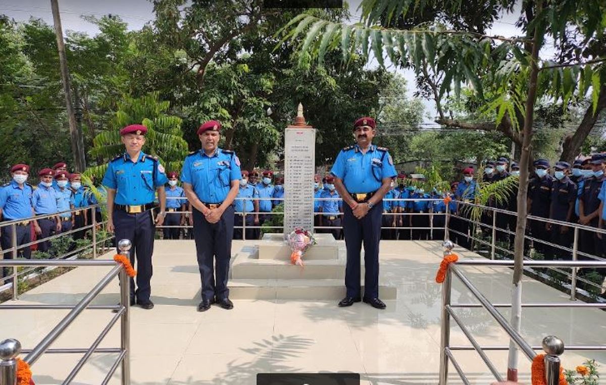 नवलपरासीमा अमर प्रहरी स्मारक निर्माण, डिआईजी आर्चायद्वारा उद्घाटन