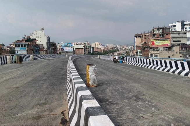 ग्वार्को फ्लाई ओभरको निर्माण सम्पन्न, केही दिनमा यातायात सञ्चालन हुने