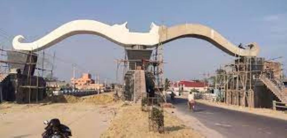 जनकपुरको धनुष आकारको सहिद गेट निर्माण कार्य ९० प्रतिशत पूरा