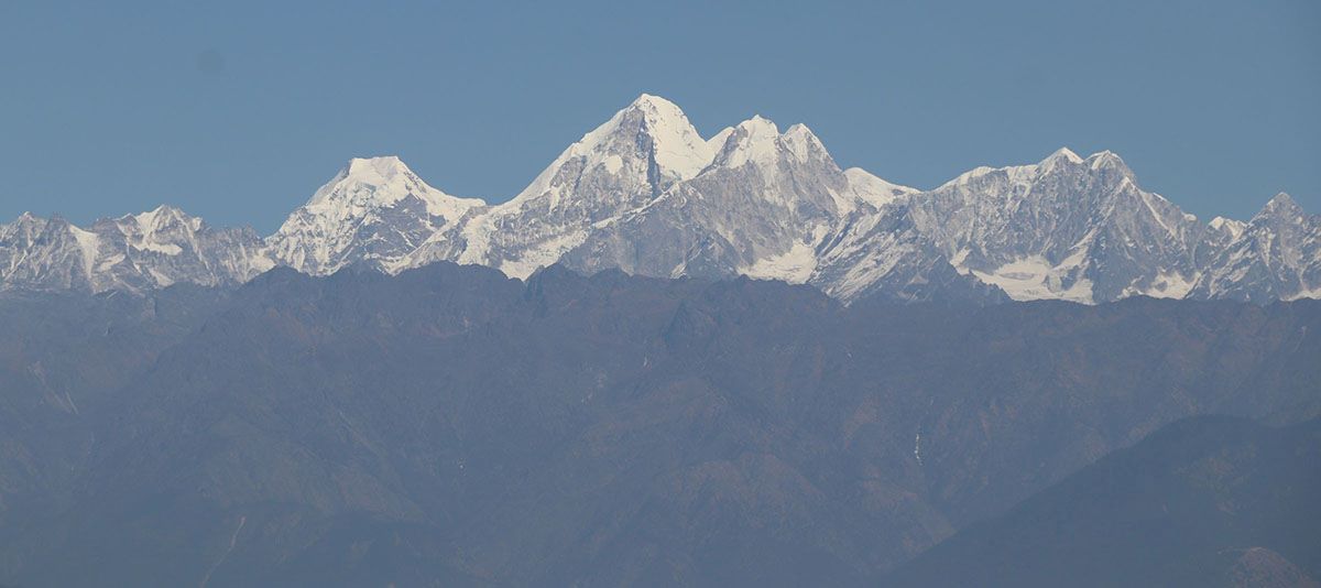 काठमाडौंबाट देखिएको जुगल हिमाल