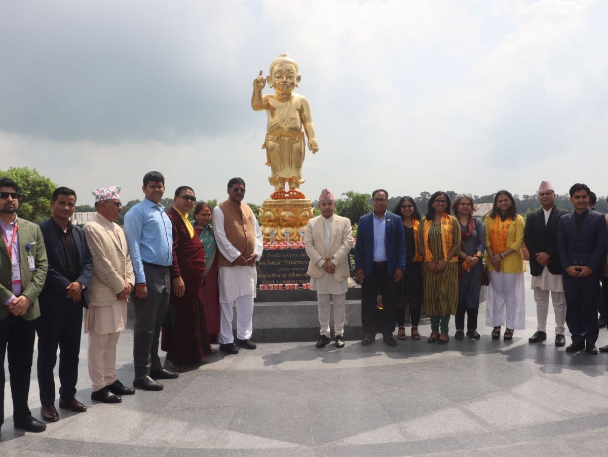 भारतीय प्रधानन्यायाधीश गवईद्वारा लुम्बिनी भ्रमण, गुरुयोजना र विकासको गतिबारे लिए चासो